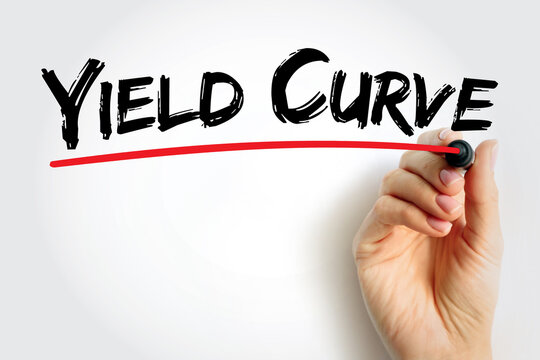 Yield Curve is a line that plots yields of bonds having equal credit quality but differing maturity dates, text concept background