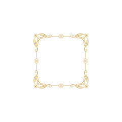 set border with gold outline color design
