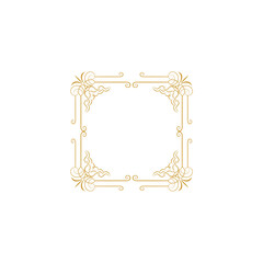 set border with gold outline color design