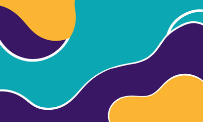 ellow-Blue-White Color Liquid Wave Abstract Background