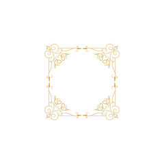 set border with gold outline color design