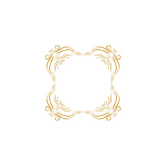 set border with gold outline color design