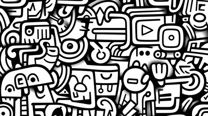 Cute graffiti art abstract background poster web page PPT, art background