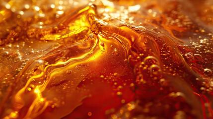 Close-up of caramel texture for background and design. - obrazy, fototapety, plakaty