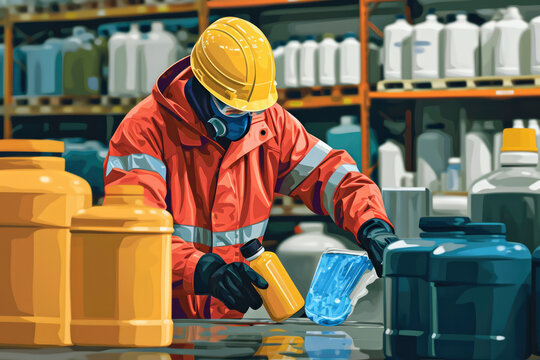 Cleanup Procedures: Proper cleanup involves removing or neutralizing the spilled chemicals