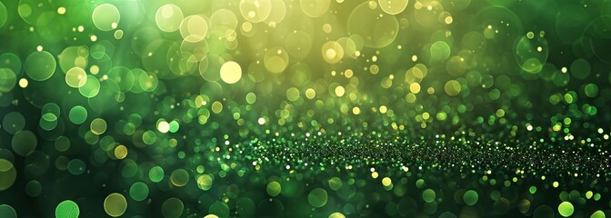Abstract shiny green glitter background