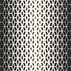 Vector seamless pattern. Repeating geometric elements. Stylish monochrome background design.