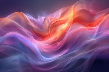 Fototapeta premium Texture, background, gradient frosted glass, flowing, transparent, elegant curves