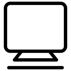 Computer monitor screen icon for apps and websites