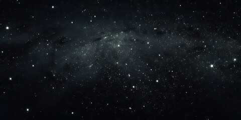 Fototapeta na wymiar Astounding Night Sky Full of Stars, Captivating Black and White Photo