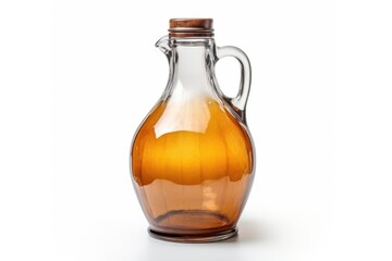 Isolated top view of beer jug.