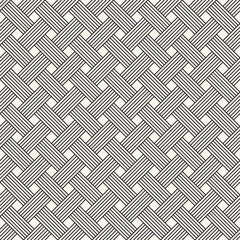 Vector seamless pattern. Repeating geometric elements. Stylish monochrome background design.