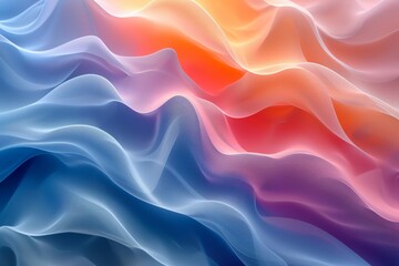 Obraz premium Texture, background, gradient frosted glass, flowing, transparent, elegant curves