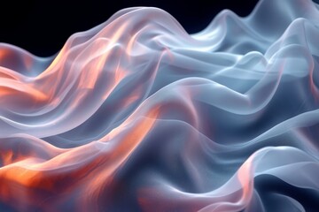 Obraz premium Texture, background, gradient frosted glass, flowing, transparent, elegant curves