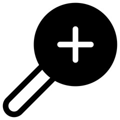 Fototapeta premium Search magnifying glass icon for apps and websites