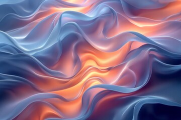 Fototapeta premium Texture, background, gradient frosted glass, flowing, transparent, elegant curves