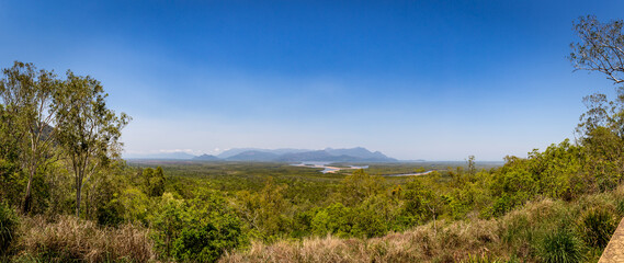 View of Hinchinbrook Lookout in Bemerside, Queensland, Australia.