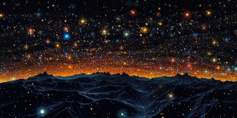 Breathtaking Night Sky Filled With Countless Brilliant Stars