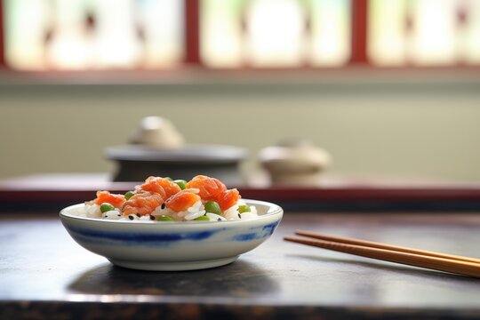 close-up of umeboshi pile with chopsticks