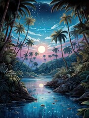 Celestial Zodiac Enchantment: Island Harmony with Tropical Astrology - A Vibrant Fusion of Constellations and Tropical Artistry