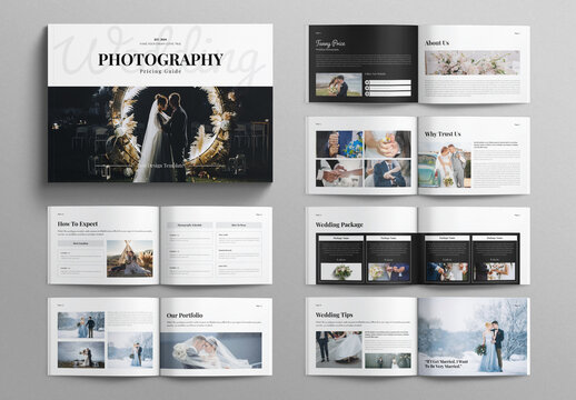 Wedding Photography and Pricing Guide Template Landscape