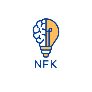 NFK Letter logo design template vector. NFK Business abstract connection vector logo. NFK icon circle logotype.

