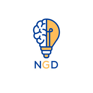 NGD Letter logo design template vector. NGD Business abstract connection vector logo. NGD icon circle logotype.
