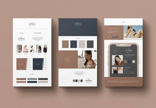Brand Sheets Layout Presentation Template