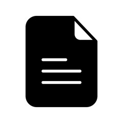 train Document solid glyph icon