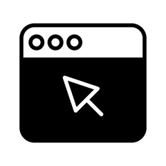 Website solid glyph icon