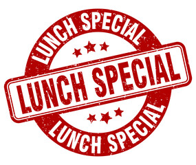 lunch special stamp. lunch special label. round grunge sign