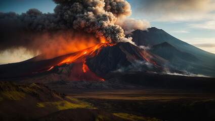 Inferno Unleashed: Capturing the Rumbling Power of an Active Volcano
