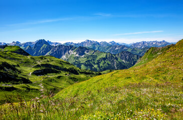 Allgäu Alps, Oberstdorf, Bavaria, Germany, Europe.