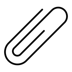 Obraz premium Paper Clip solid glyph icon
