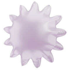 Star shape, 3D object, isolated background, inflated ballon