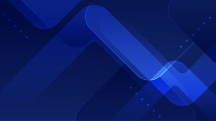 Blue vector abstract geometric shapes background. Blue presentation background design for poster, flyer, banner, wallpaper, business card, report