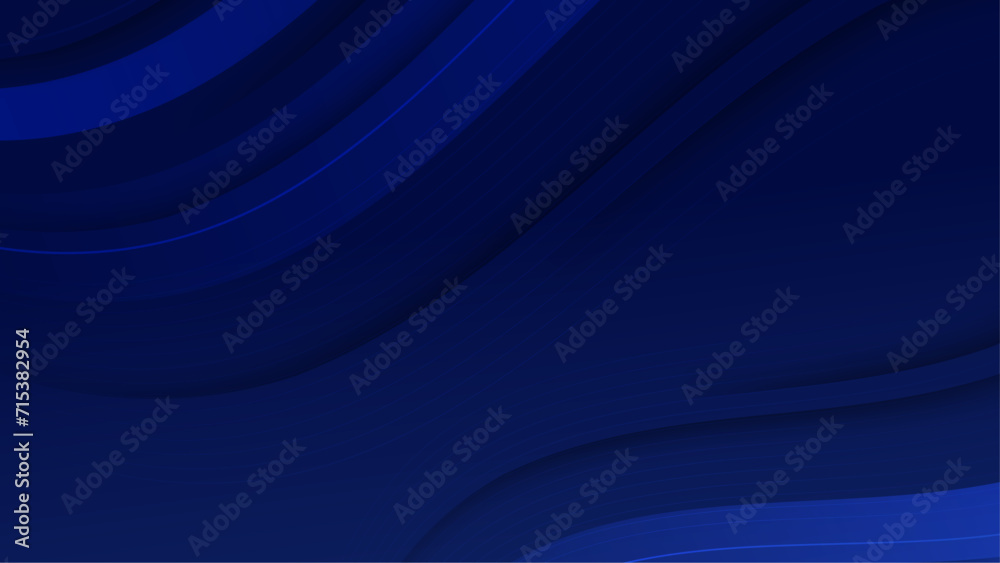 Wall mural blue vector minimalist simple abstract geometric background. blue presentation background design for