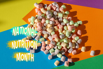 Celebrating National Nutrition Month Amidst a Colorful Array of Marshmallows