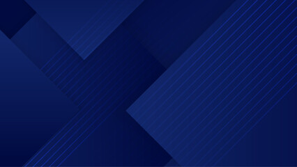 Blue vector abstract background with simple geometric shapes. Blue presentation background design for poster, flyer, banner, wallpaper, business card, report