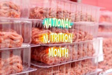 Celebrating National Nutrition Month Amid Shelves of Healthy Snacks at a Local Grocery Store