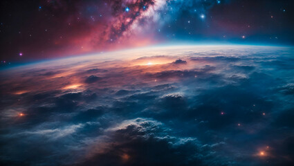 Cosmic Mirage: Nebula Sky Transforms the Night into a Galactic Wonderland