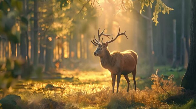 Deer In The Forest, a rare sight