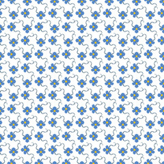 Free vector watercolor winter flowers pattern .