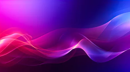 Foto op Canvas An abstract purple waves background © Oleksandr