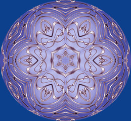 Panoramic blue background texture with mosaic. Geometric mosaic design. Abstract color trendy background. Mosaic texture with geometric shapes.