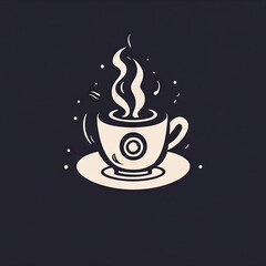 Obraz premium Coffee cup logo.