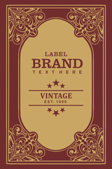 Label design for food and drinks using premium malt