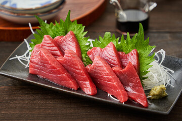 本まぐろの刺身