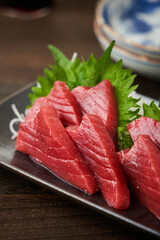 本まぐろの刺身