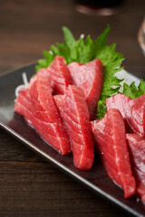 本まぐろの刺身